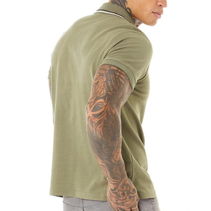 Bench Mens Gruff Short Sleeve Twin Tipped Polo Shirt
