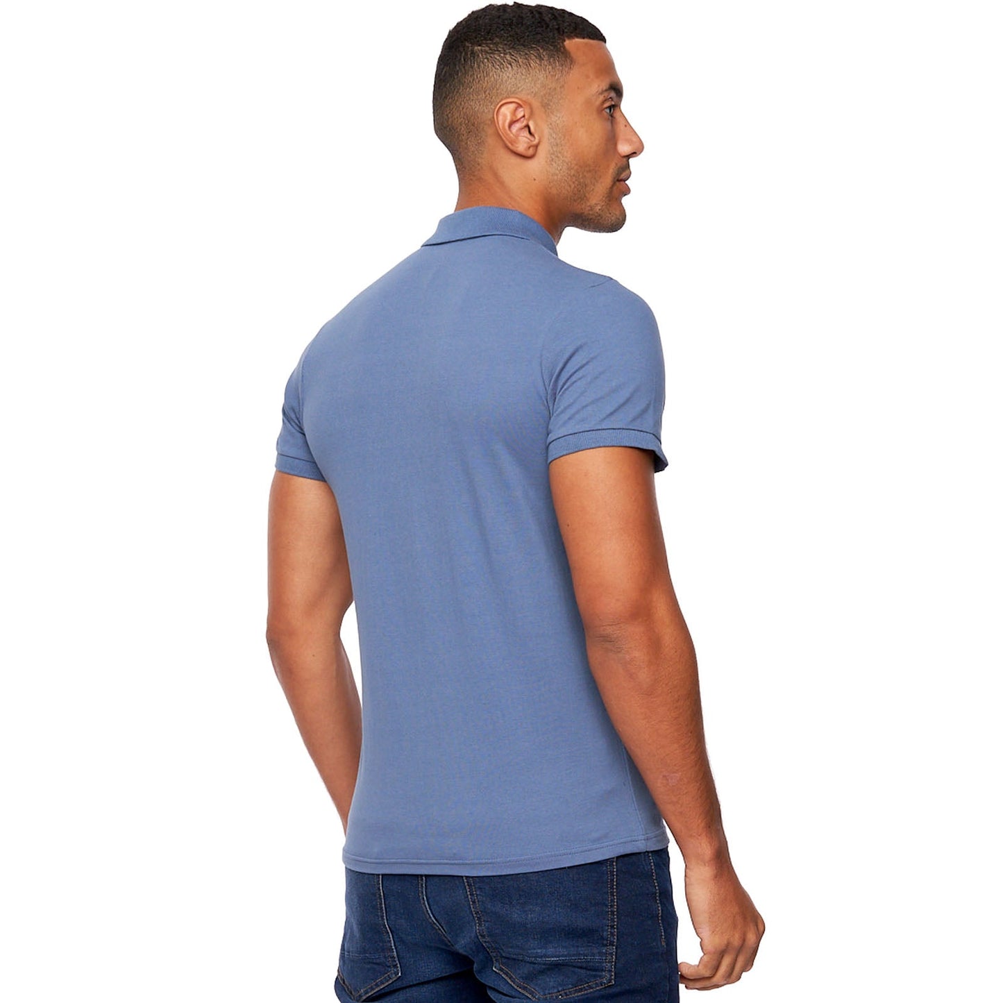 Bench Mens Iverson Short Sleeve Slim Fit Polo Shirt