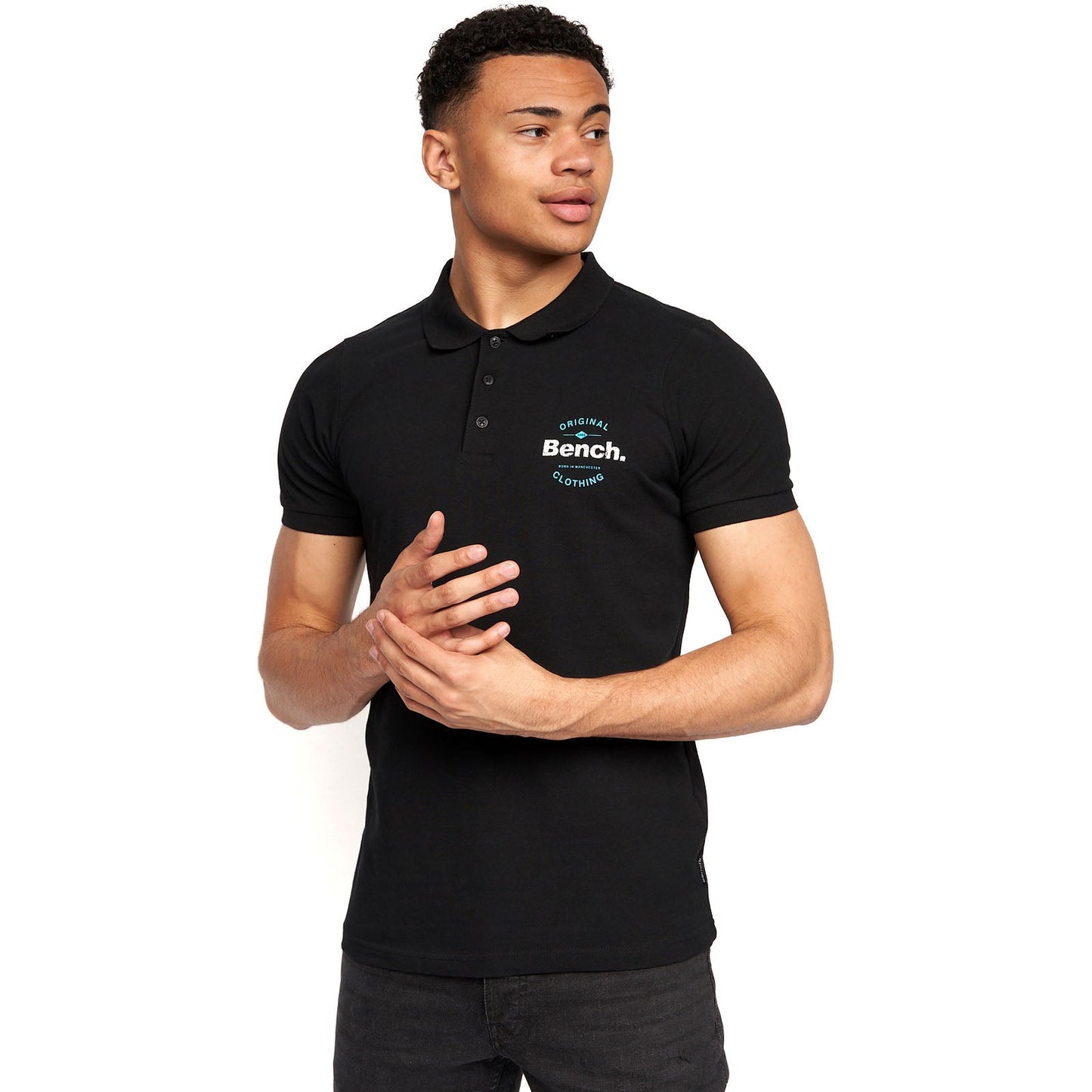 Bench Mens Cometer Short Sleeve Slim Fit Polo Shirt