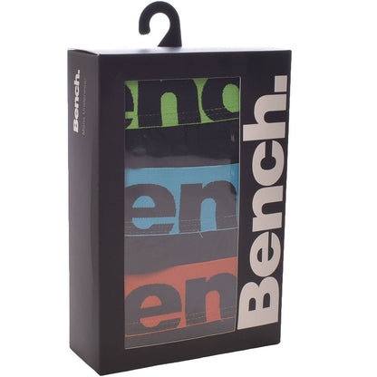 Bench Mens Action 3-Pack Logo Waistband Boxer Shorts - Assorted