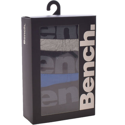Bench Mens Hamlet 3-Pack Logo Waistband Boxer Shorts - Multi