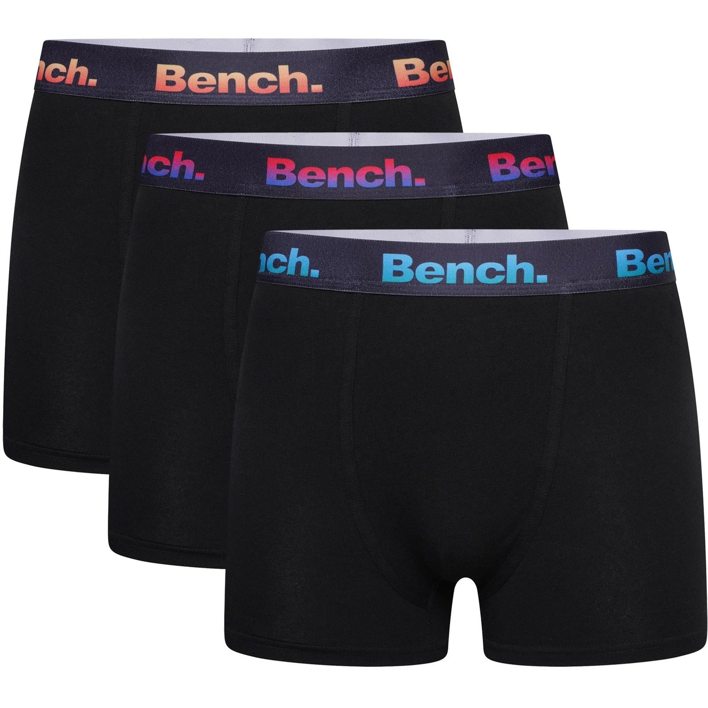 Bench Mens Rubeny 3 Pack Elasticated Boxer Shorts