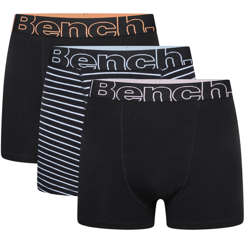 Bench Mens Rusby 3 Pack Elasticated Boxer Shorts