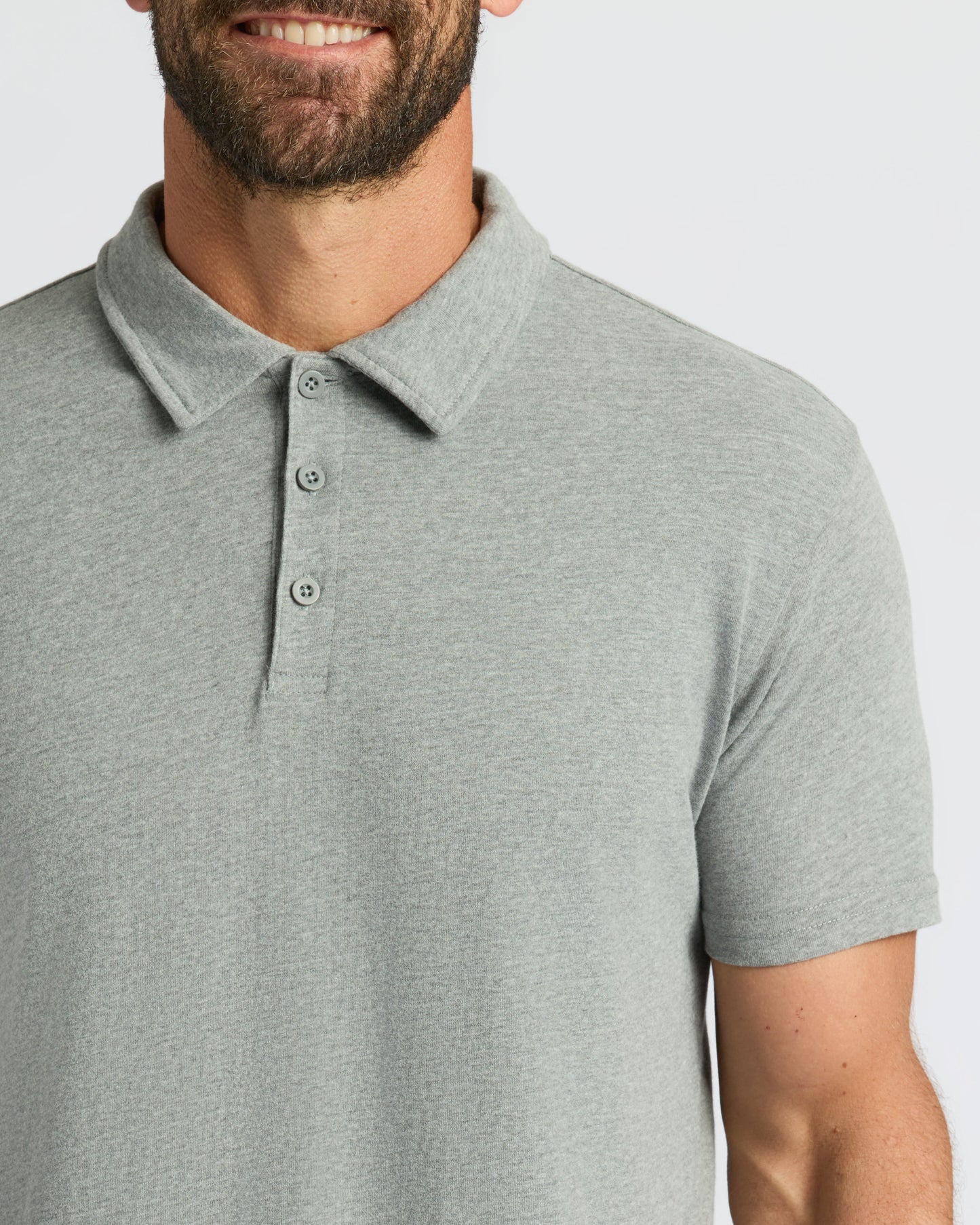 Heather Gray Classic Polo