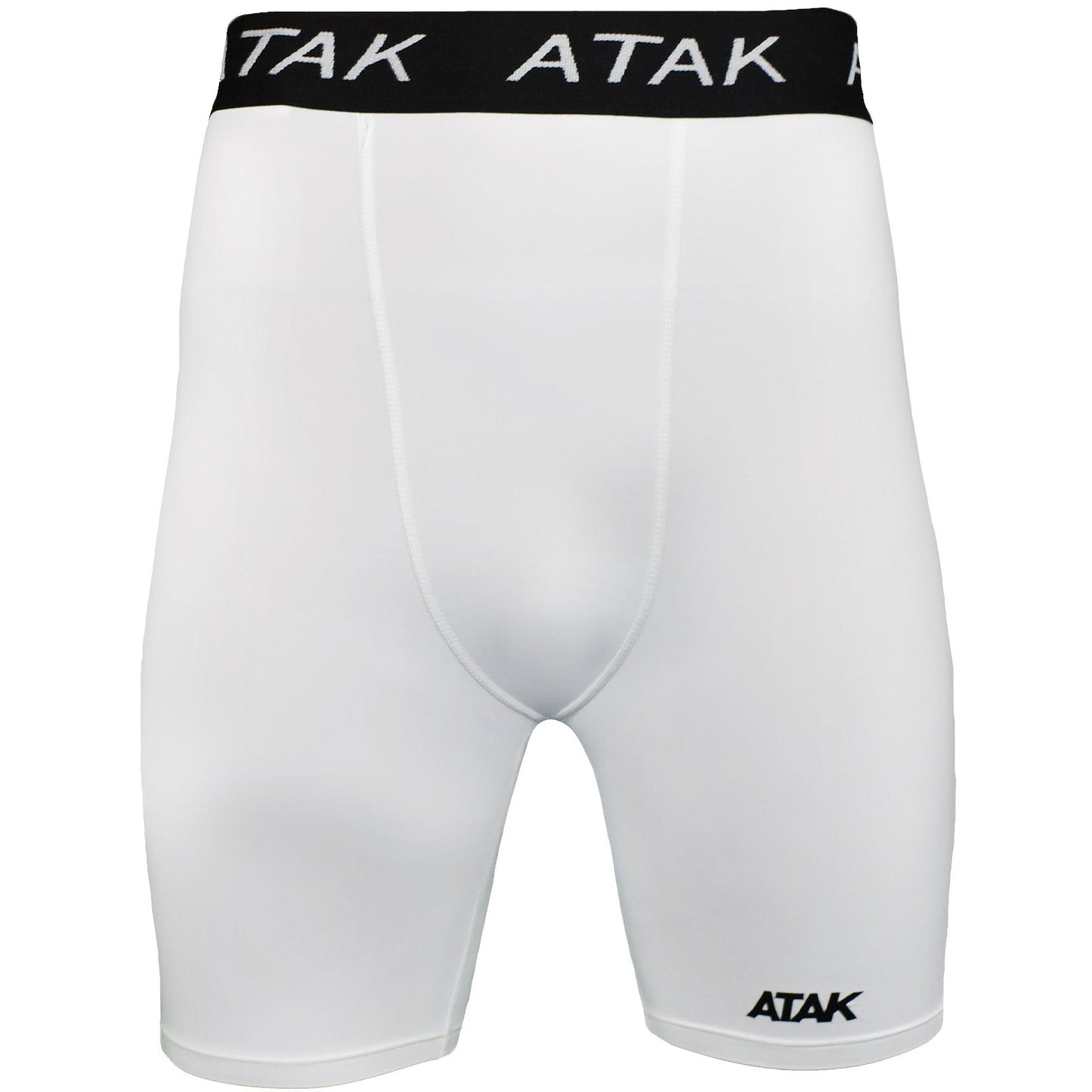 ATAK Mens Base Layer Compression Shorts - White