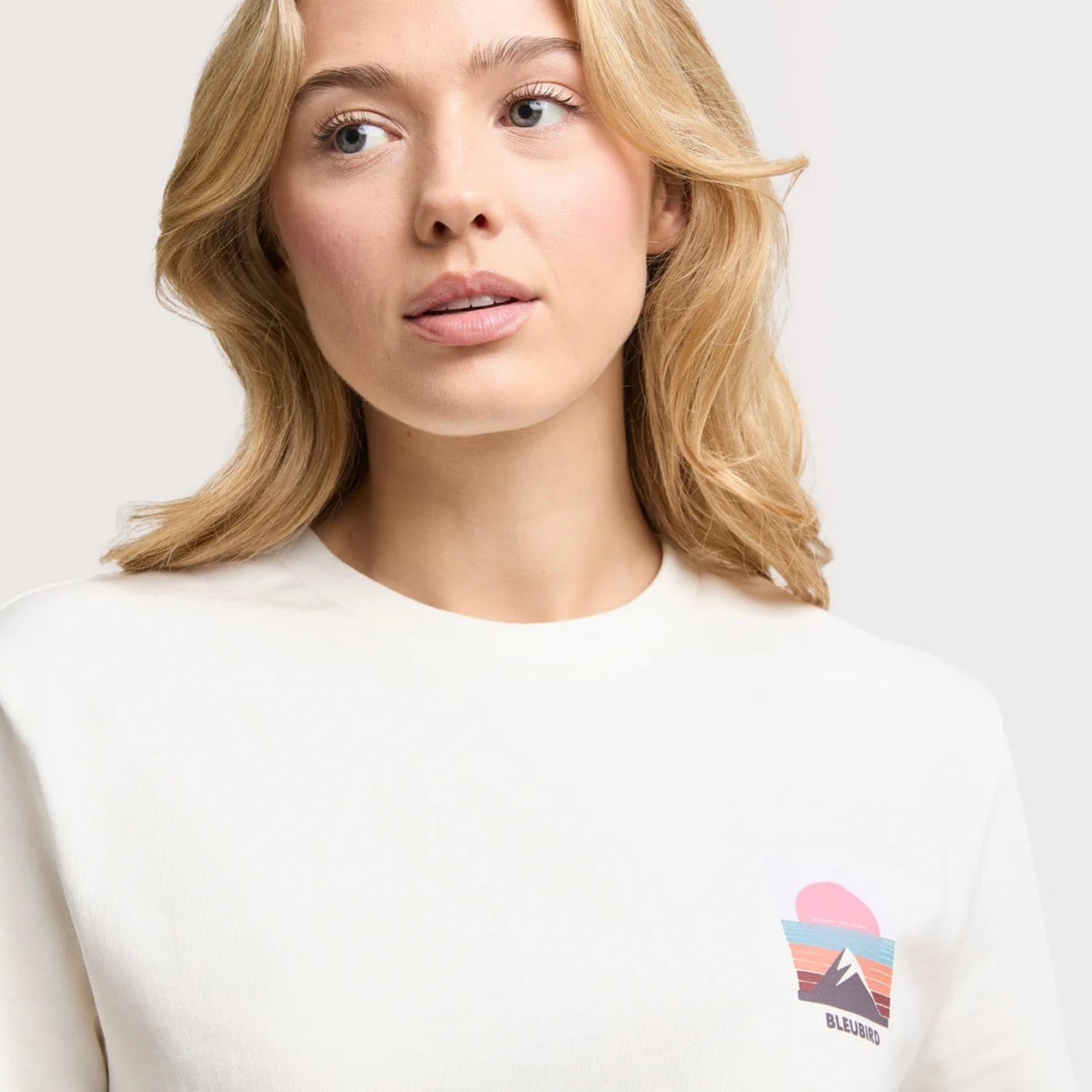 Bleubird Womens Everline Cropped Short Sleeve T-Shirt