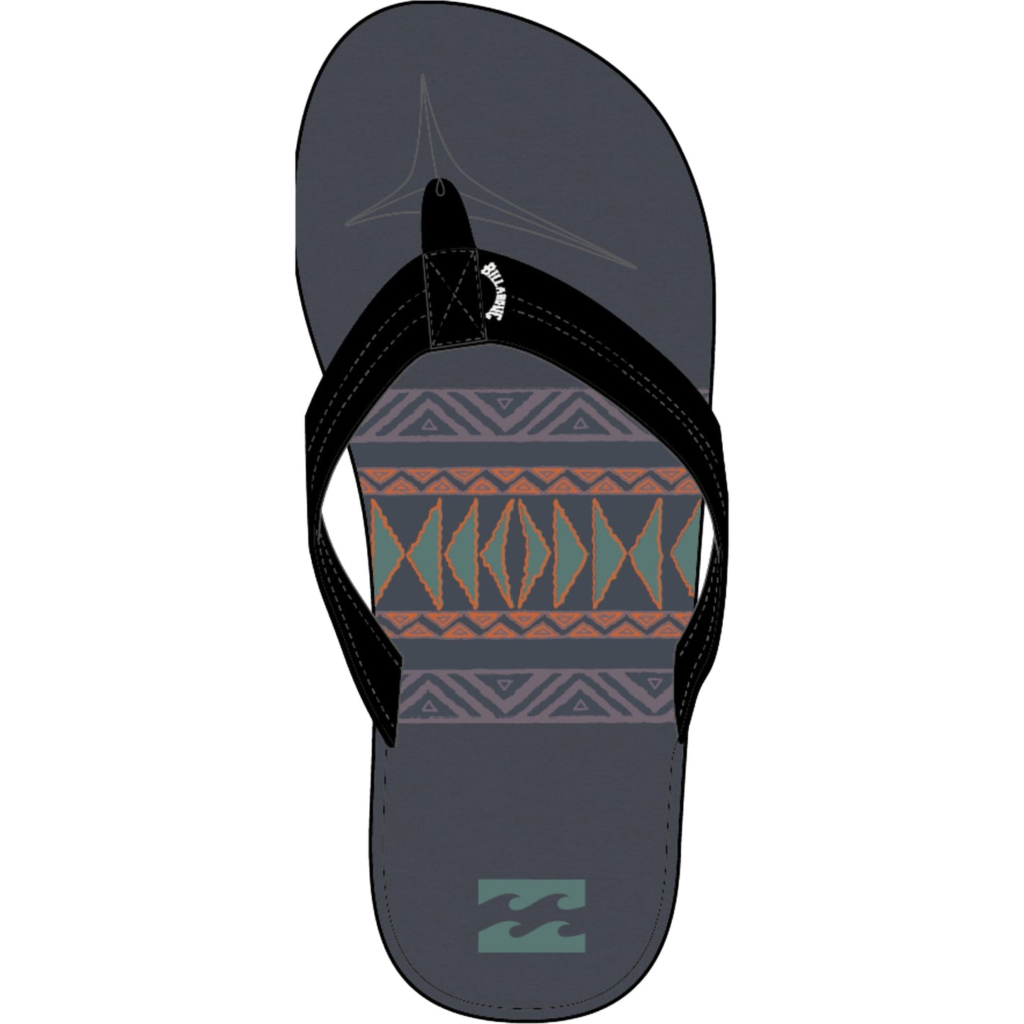 Billabong Kids All Day Theme Flip Flops