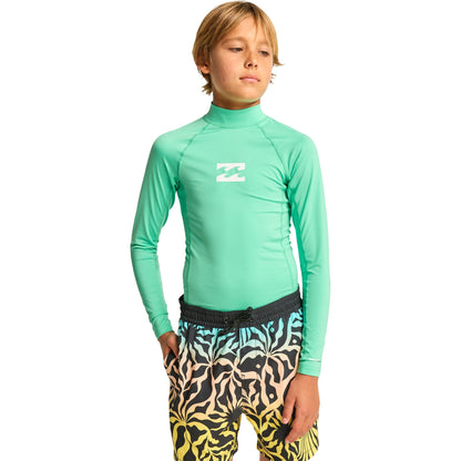 Billabong Kids Waves All Day Long Sleeve UPF 50 Rash Vest