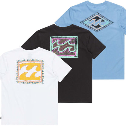 Billabong Kids Crayon Wave  Short Sleeve T-Shirt
