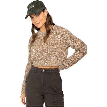 Billabong Womens Sunshine Relaxed Fit Cropped Jumper
