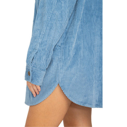 Billabong Womens Winter Ocean Corduroy Shirt Dress