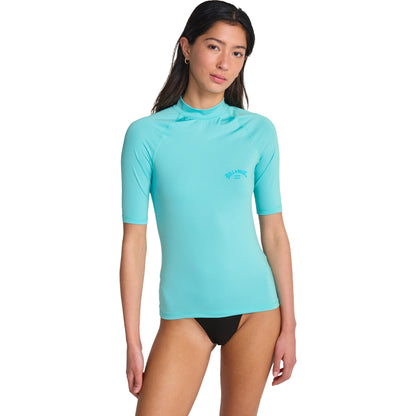 Billabong Womens Tropical Surf Short Sleeve Rash Vest