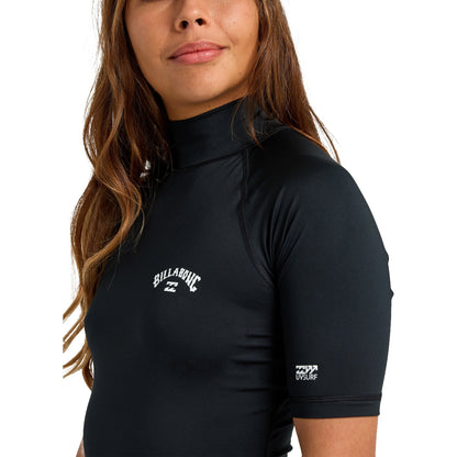 Billabong Womens Tropical Surf Short Sleeve Rash Vest