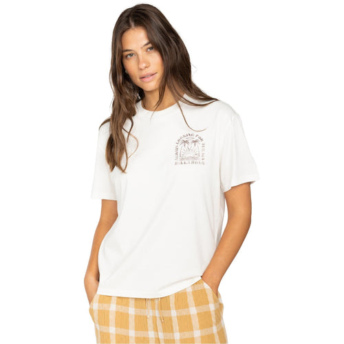 Billabong Womens Always Looking Vintage Short Sleeve Cotton T-Shirt