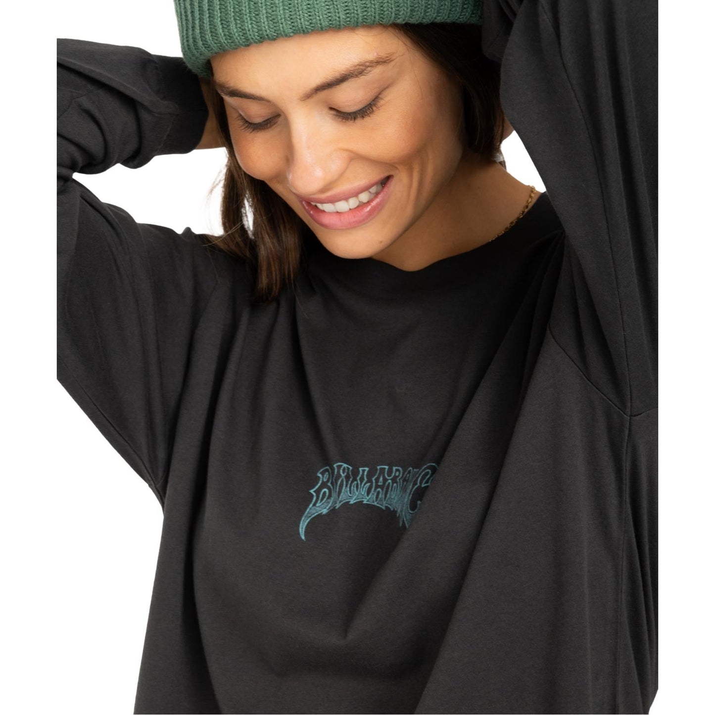 Billabong Womens Still Karma Long Sleeve Graphic T-Shirt