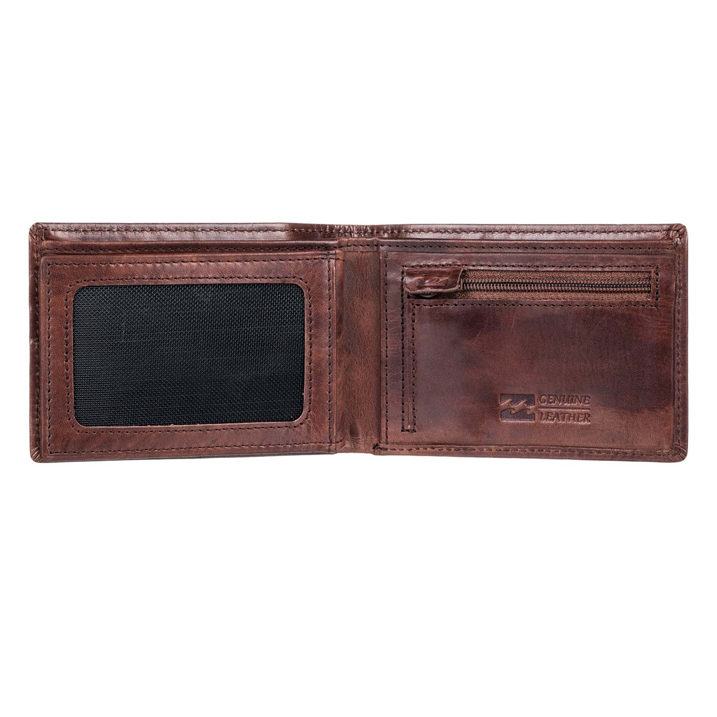 Billabong Mens Arch Leather  Tri-Fold Wallet