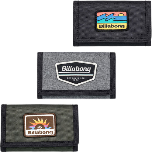 Billabong Mens Walled Lite Tri-Fold Hook & Loop Wallet