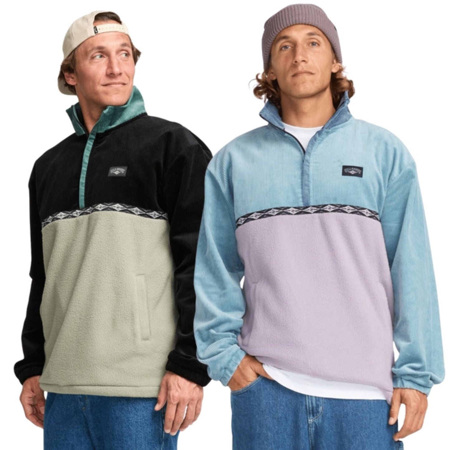 Billabong Mens Space Lobster Half Zip Fleece