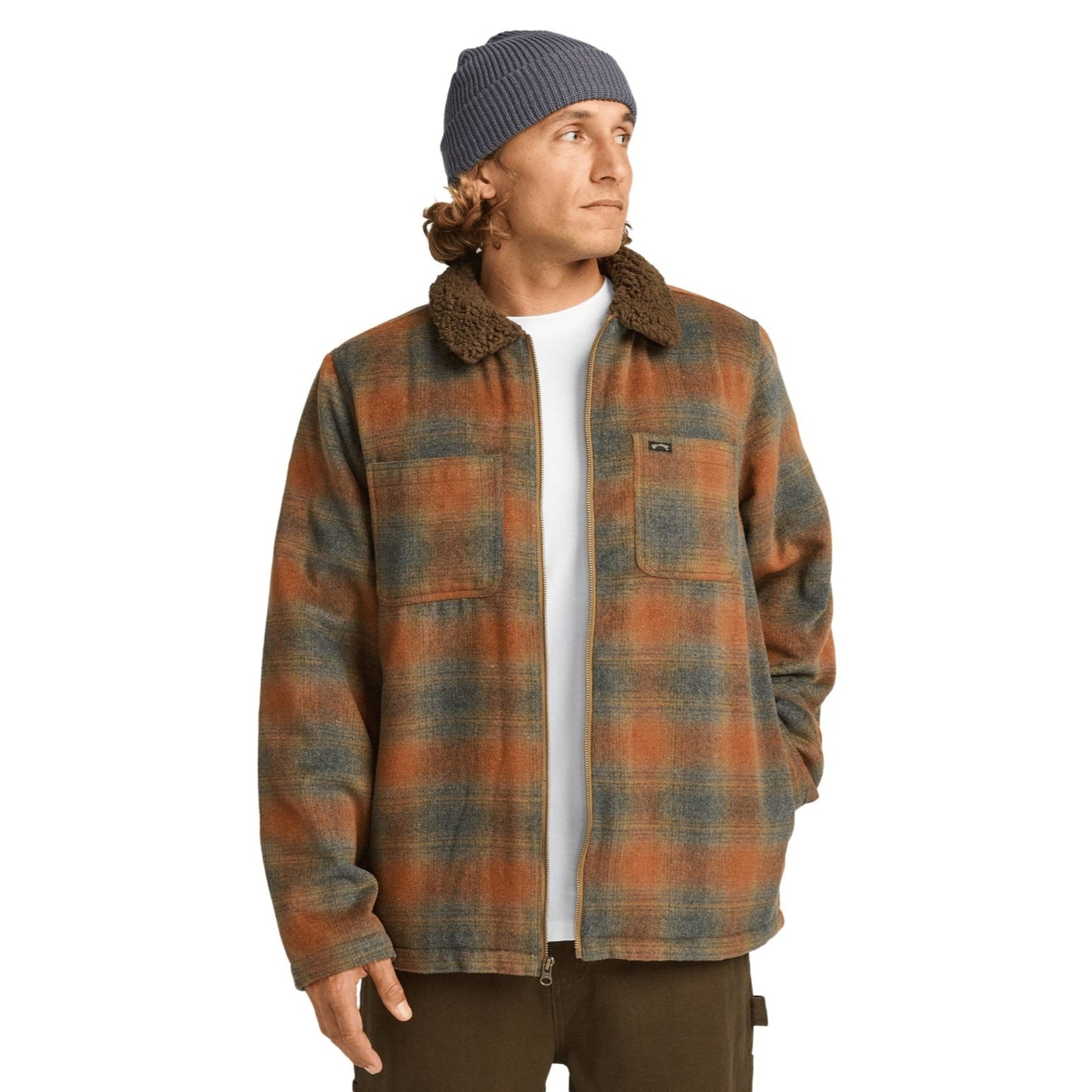 Billabong Mens Hills Sherpa Fleece Lined Shaket