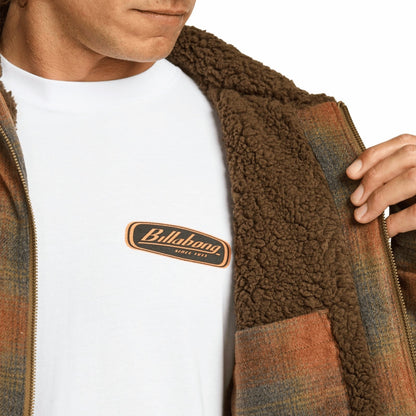 Billabong Mens Hills Sherpa Fleece Lined Shaket