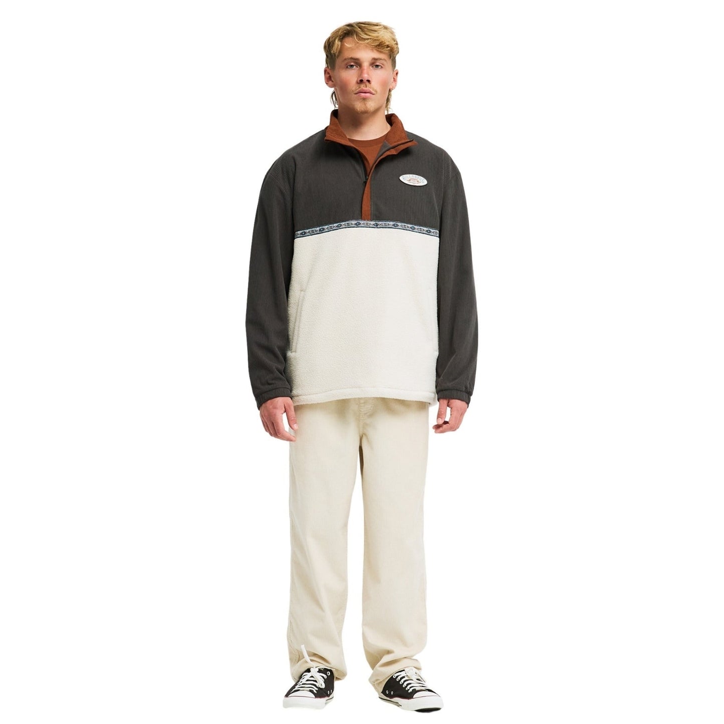 Billabong Mens Space Lobster Half Zip Fleece