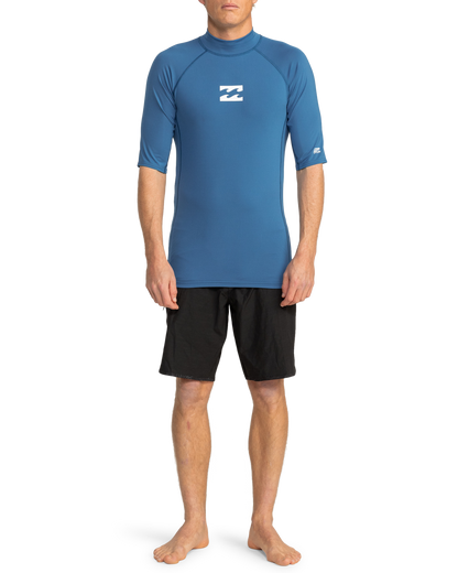 Billabong Mens Waves All Day Short Sleeve Swim Swimming Rash Vest