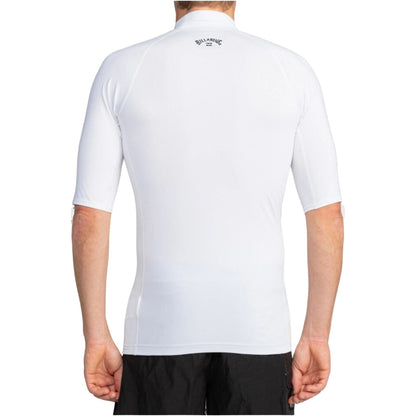Billabong Mens Logo Surf Short Sleeve Rash Vest