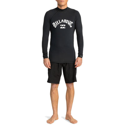 Billabong Mens Logo Surf Long Sleeve Rash Vest