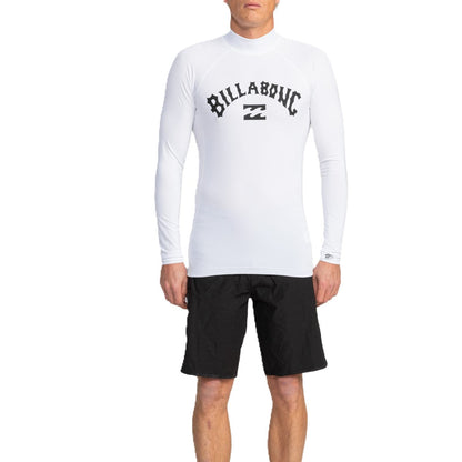 Billabong Mens Logo Surf Long Sleeve Rash Vest