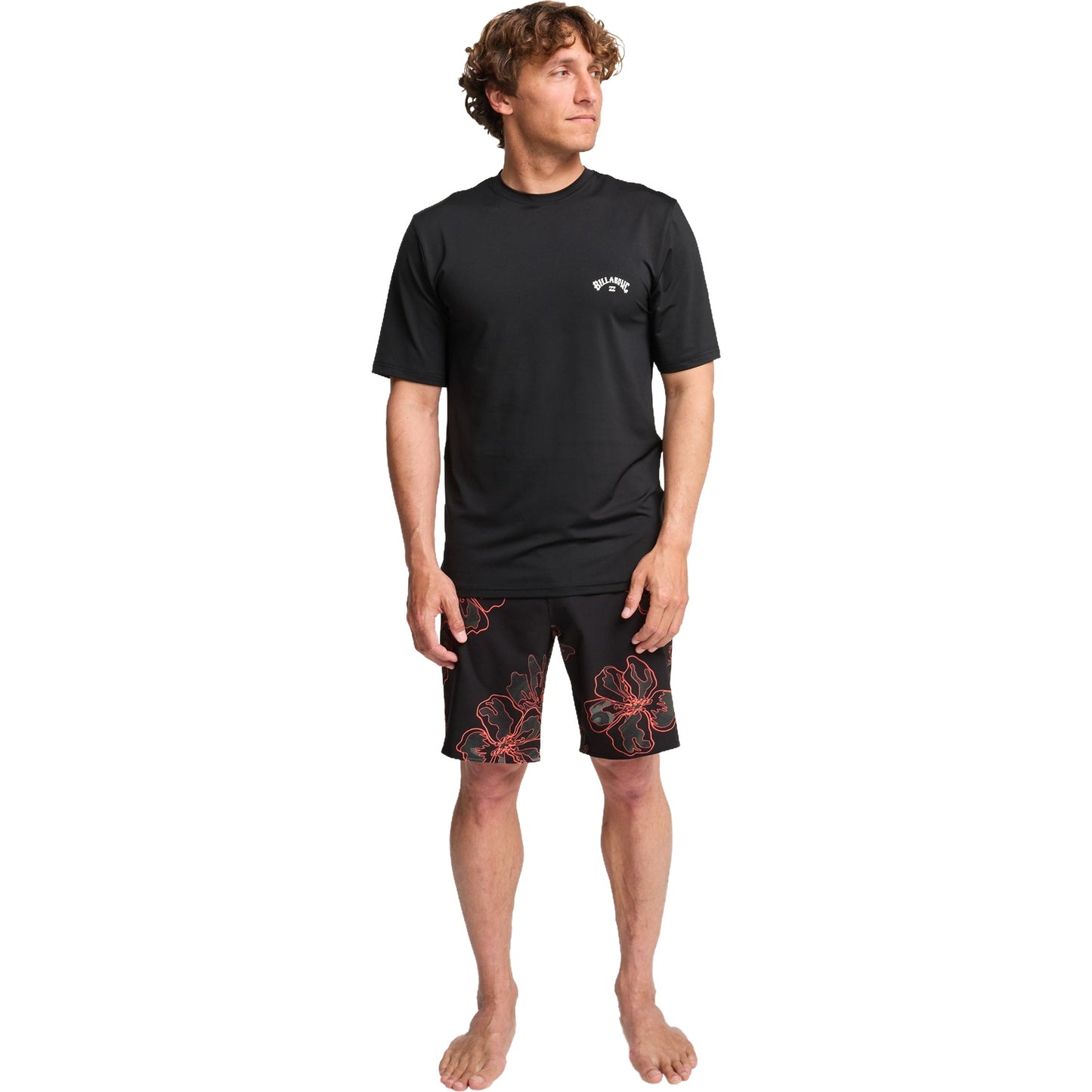 Billabong Mens Arch Wave 50+ UPF Short Sleeve Rash Vest