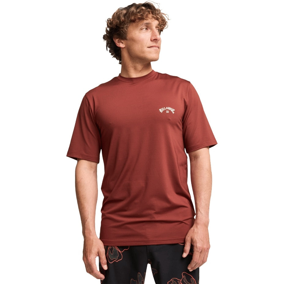 Billabong Mens Arch Wave 50+ UPF Short Sleeve Rash Vest