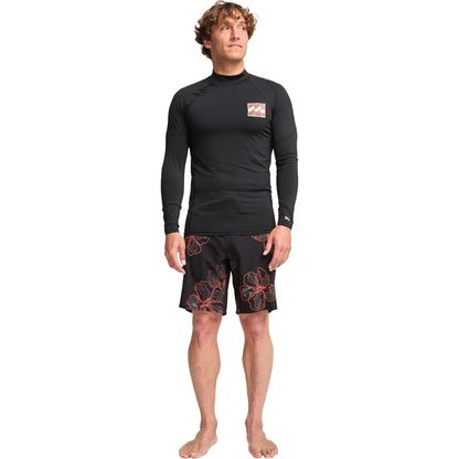Billabong Mens Re Issue 50+ UPF Long Sleeve Rash Vest