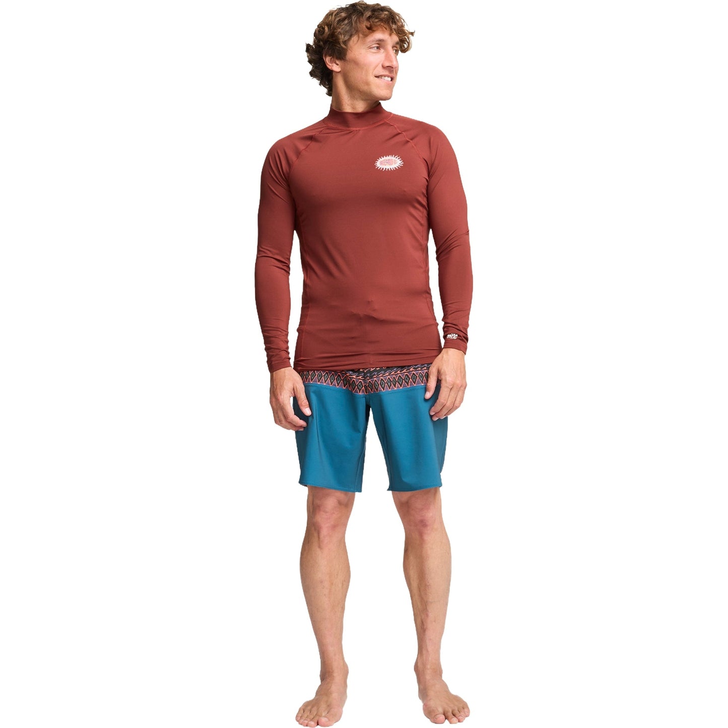 Billabong Mens Re Issue 50+ UPF Long Sleeve Rash Vest