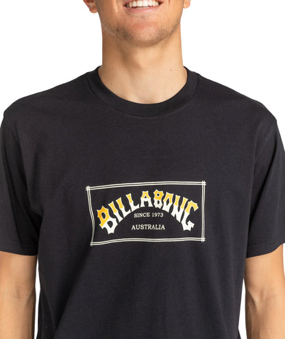 Billabong Mens Arch Short Sleeve T-Shirt Top Tee Shirt Cotton Graphic Crew Neck