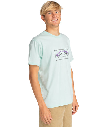 Billabong Mens Arch Short Sleeve T-Shirt Top Tee Shirt Cotton Graphic Crew Neck