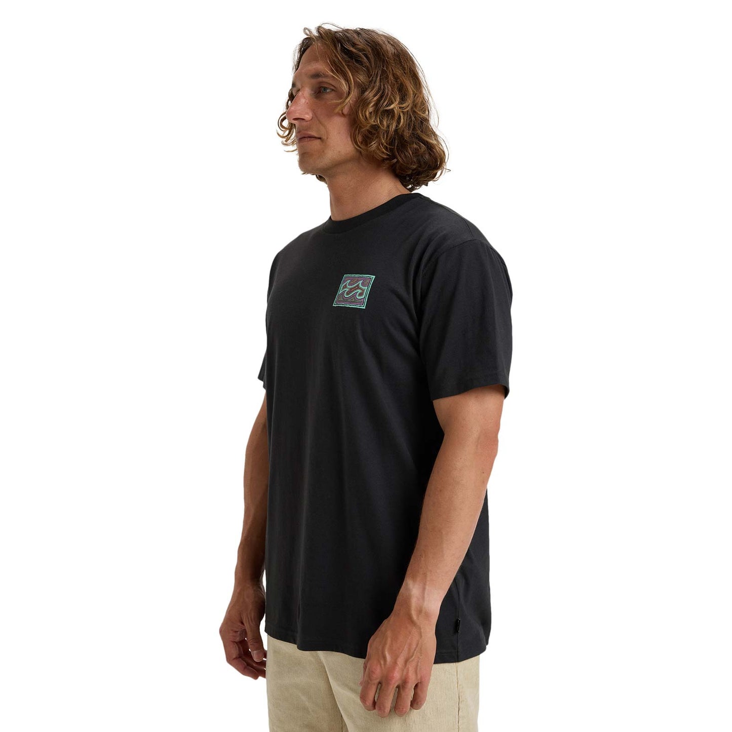 Billabong Mens Crayon Wave Short Sleeve T-Shirt