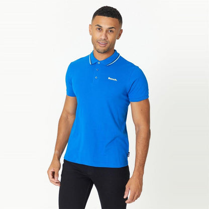 Bench Mens Gruff Short Sleeve Twin Tipped Polo Shirt