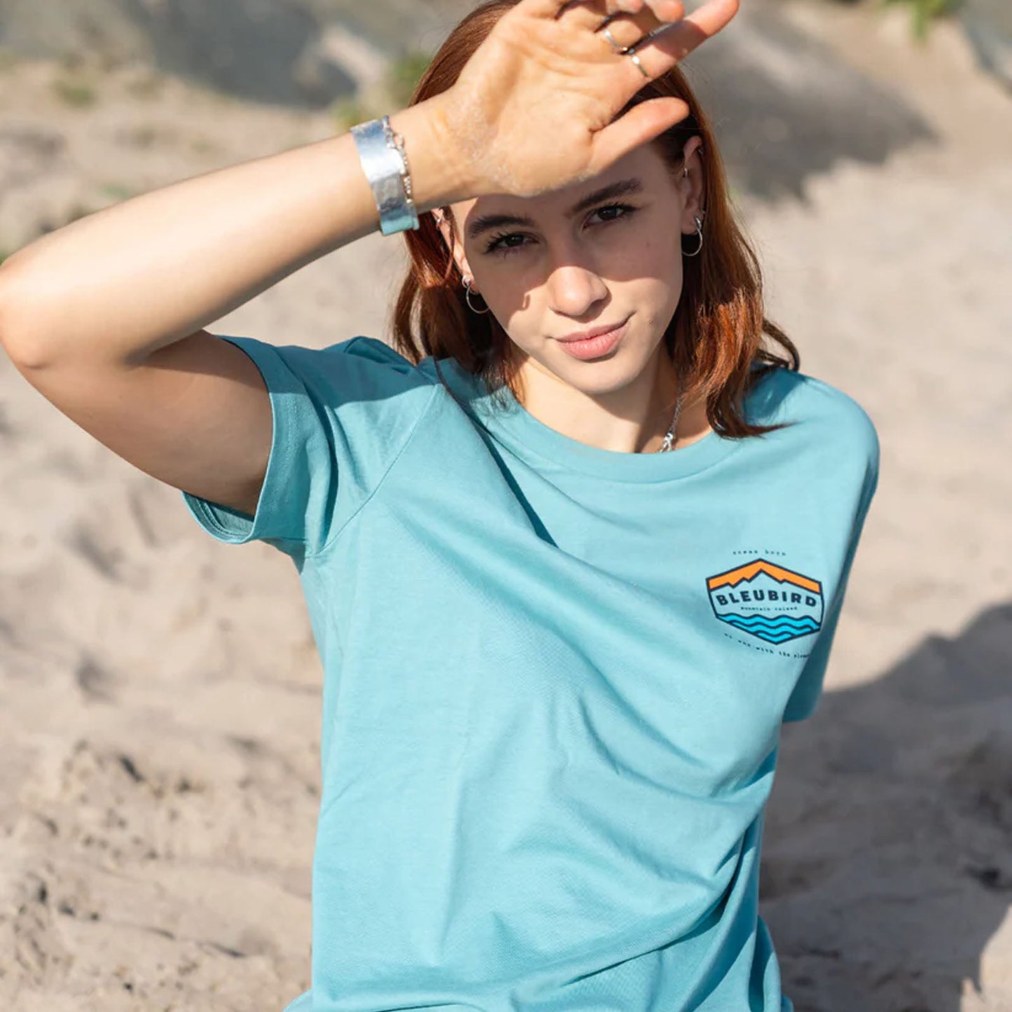 Bleubird Groundswell Crew Neck Short Sleeve T-Shirt - Teal