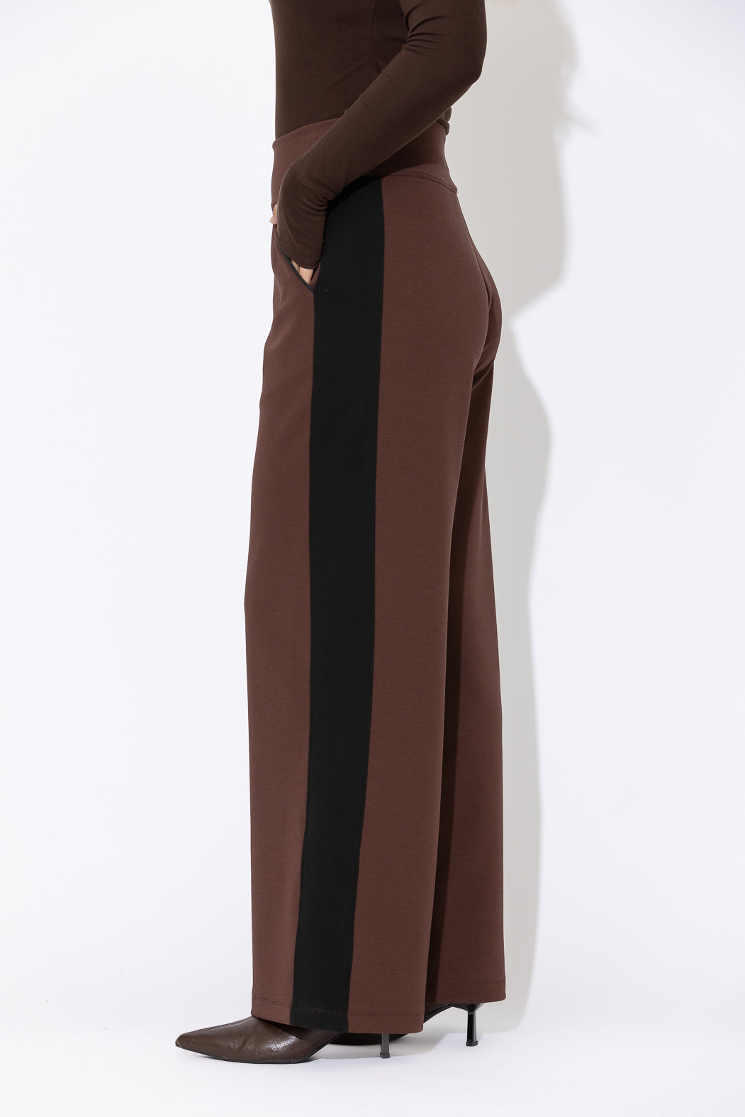 Chocolate Scuba Panel Pant