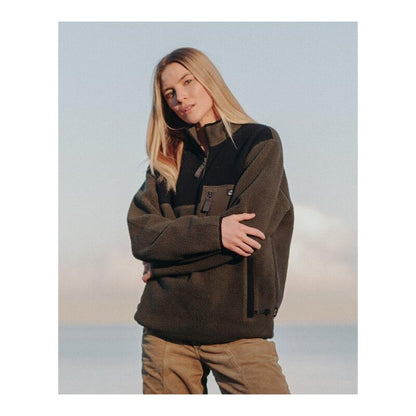Bleubird Adult Polar Half Zip Mid Pile Sherpa Fleece