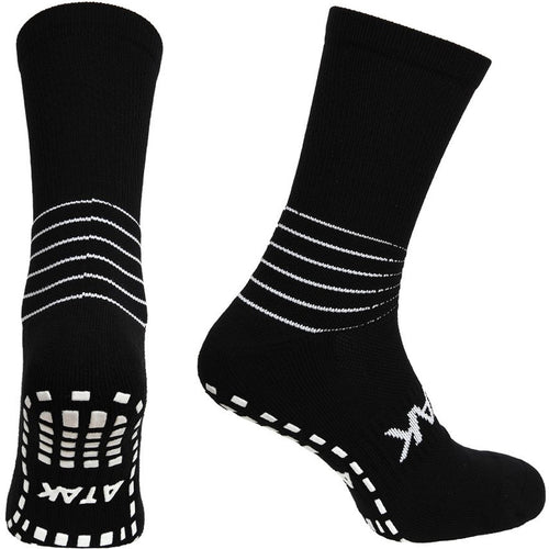 Atak Mens C-Grip Mid Leg Compression Football Socks - Black