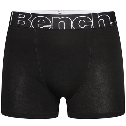 Bench Mens Selden 3 Pack Logo Waistband Boxer Shorts