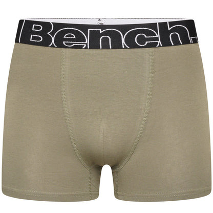 Bench Mens Selden 3 Pack Logo Waistband Boxer Shorts