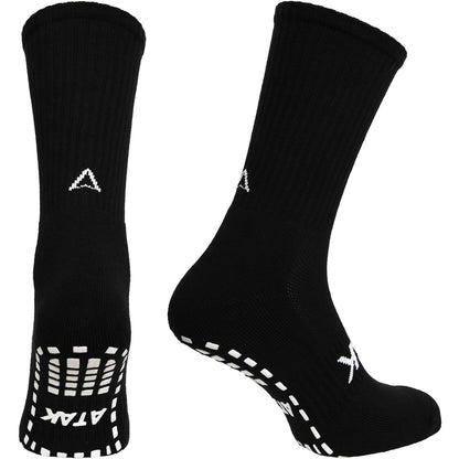 Atak Mens Shox Grip Non-Slip Training Socks Black