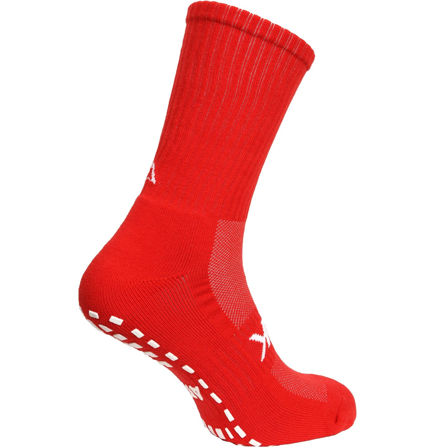 Atak Mens Shox Grip Non-Slip Football Socks Red