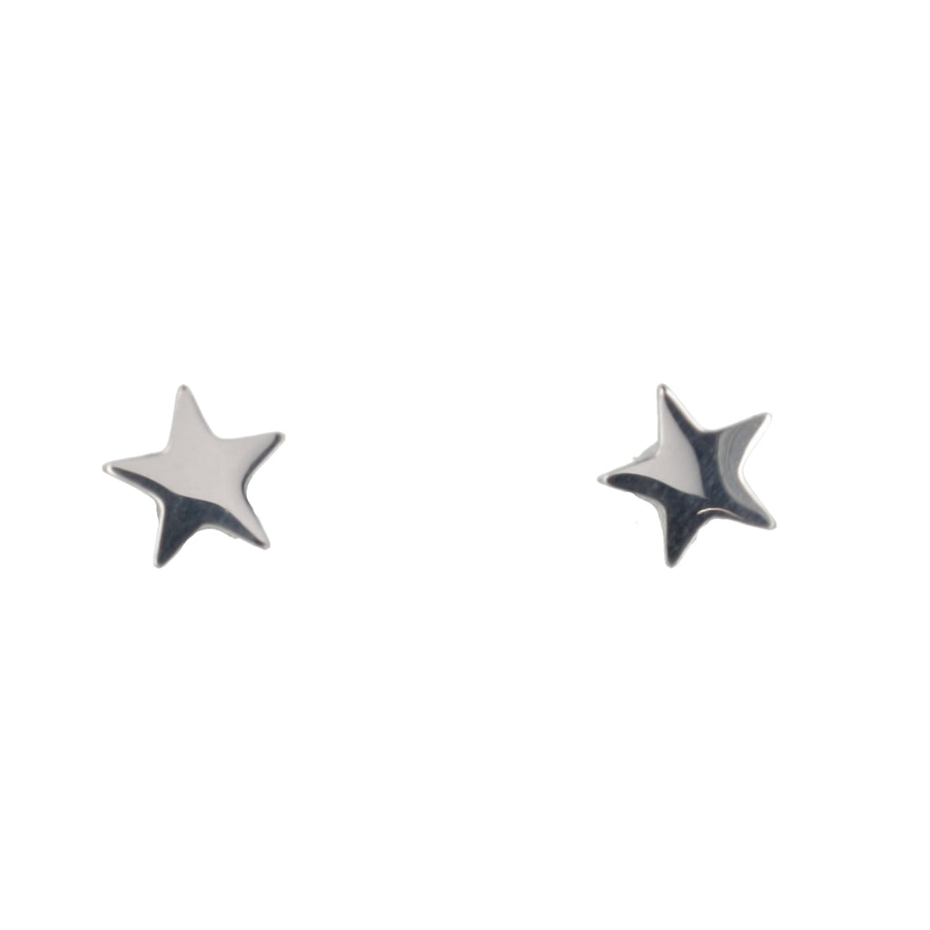 Star Screw On Stud Earrings