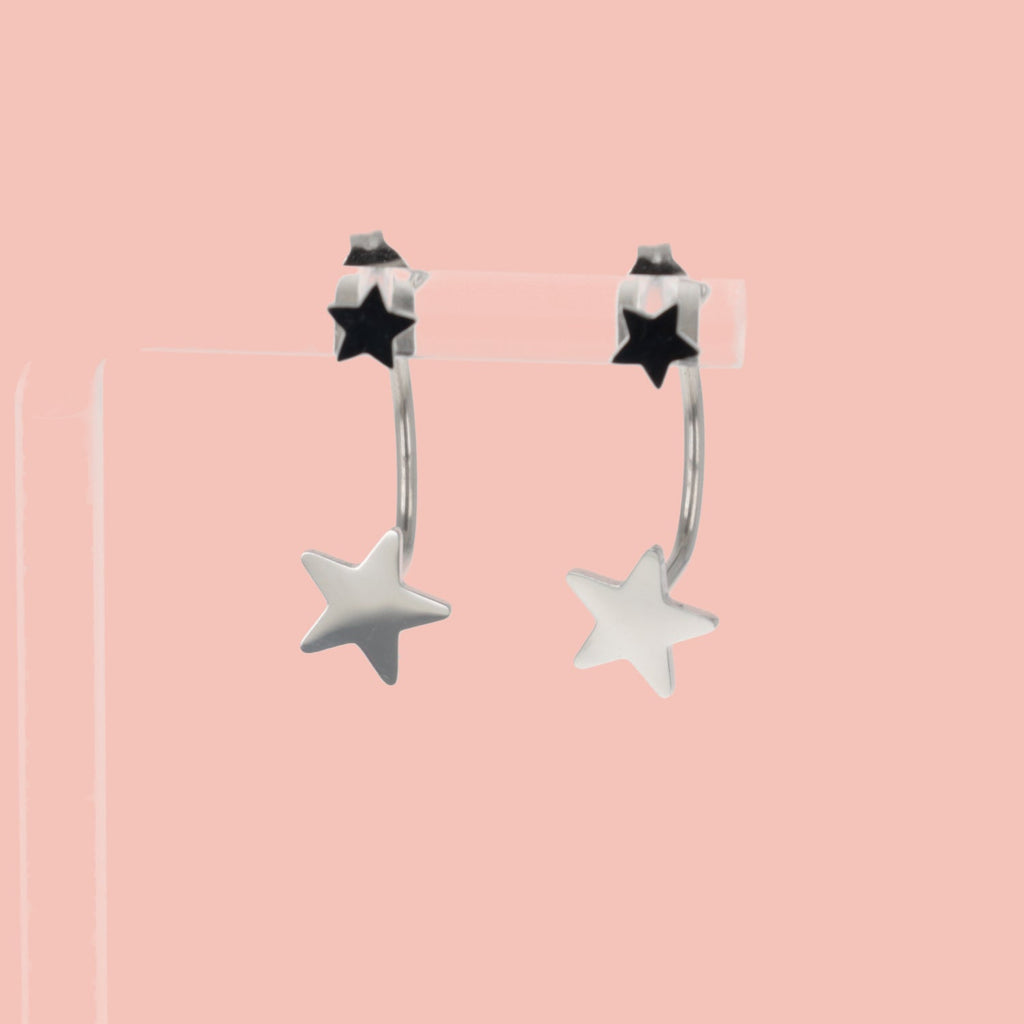 Star Ear Jacket Earrings