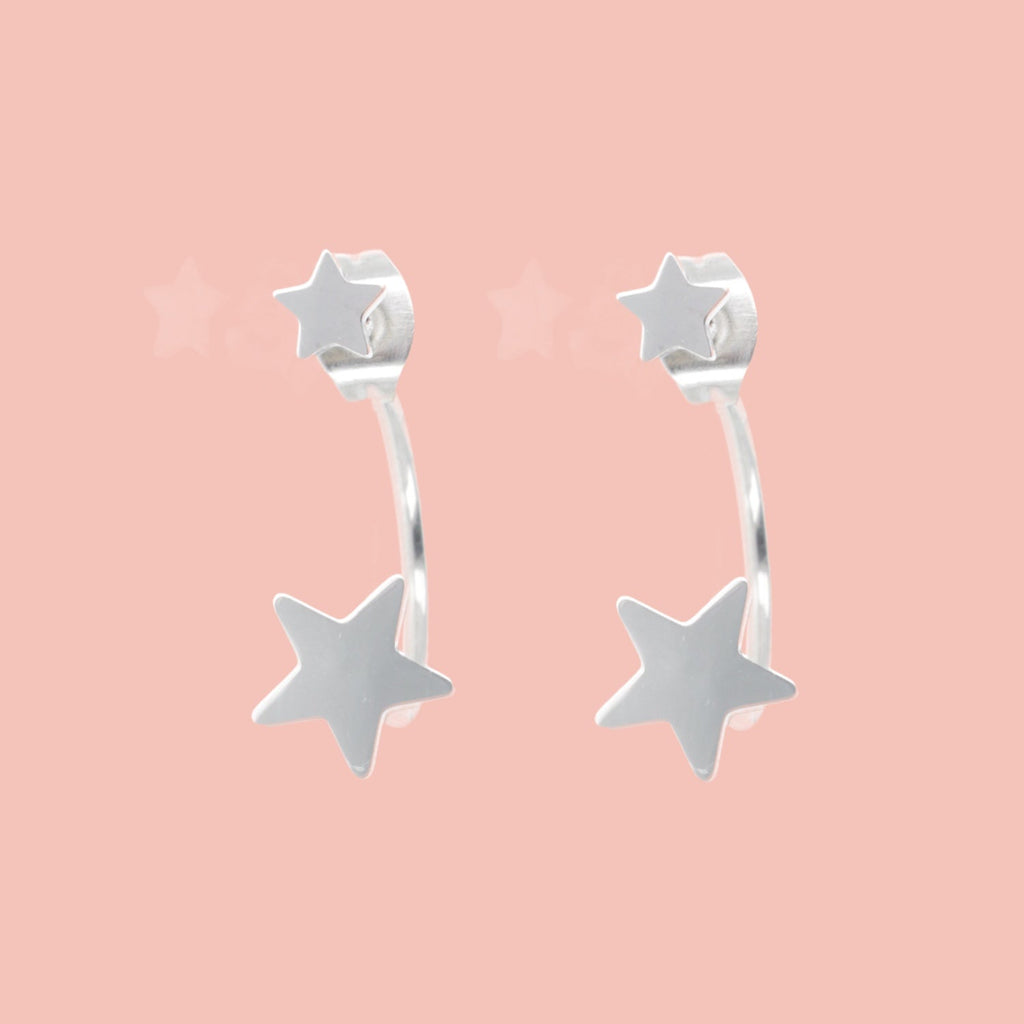 Star Ear Jacket Earrings