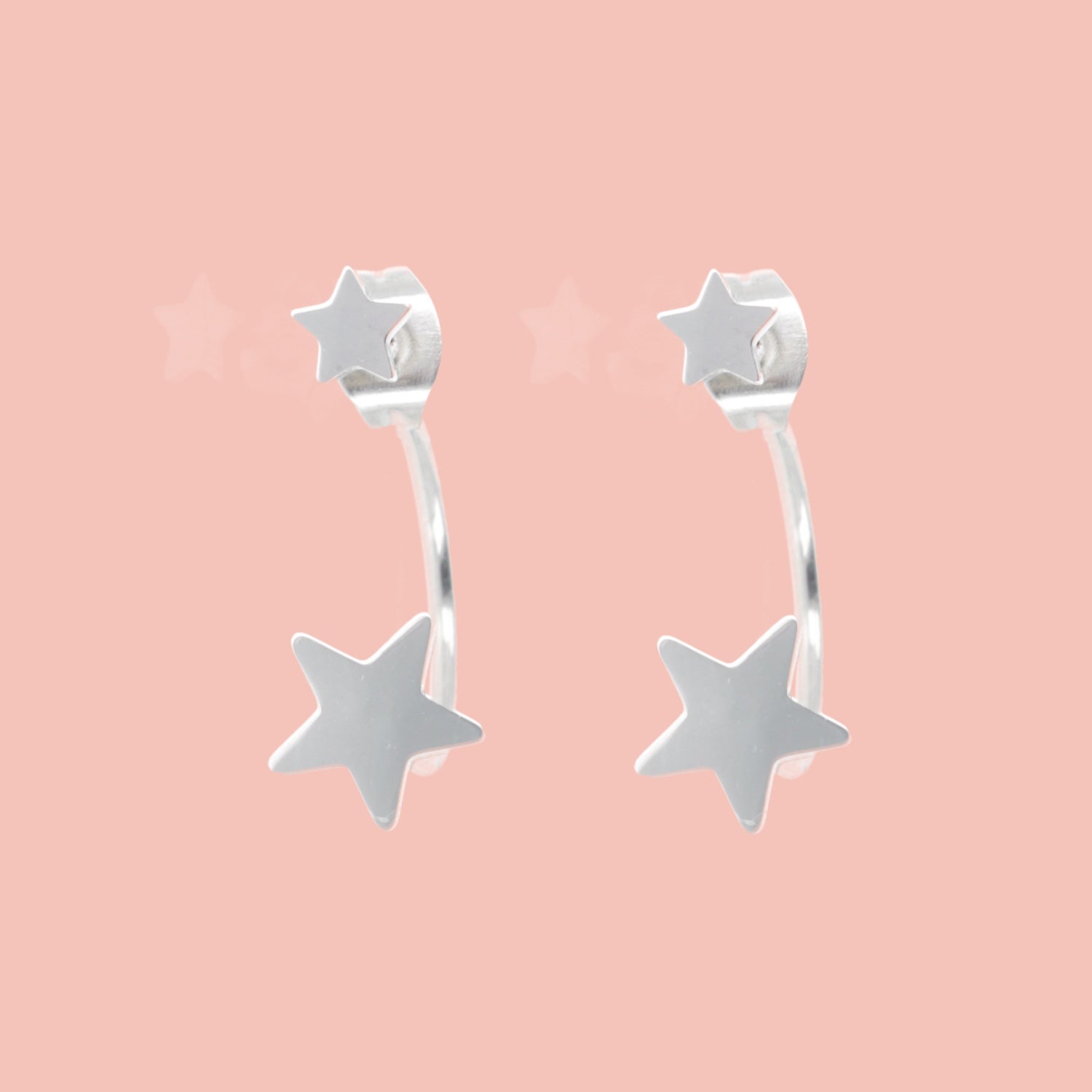 Star Ear Jacket Earrings