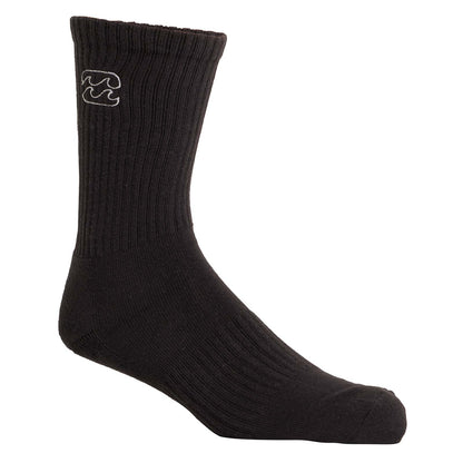 Billabong Mens Wave Wash 3 Pack Crew Socks